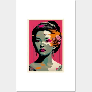 Vintage woman in pop-art style Posters and Art